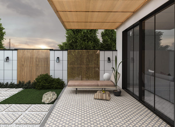 Ark Fiore Decor Outdoor Porcelain Paving Tiles - 600x600 - 20mm