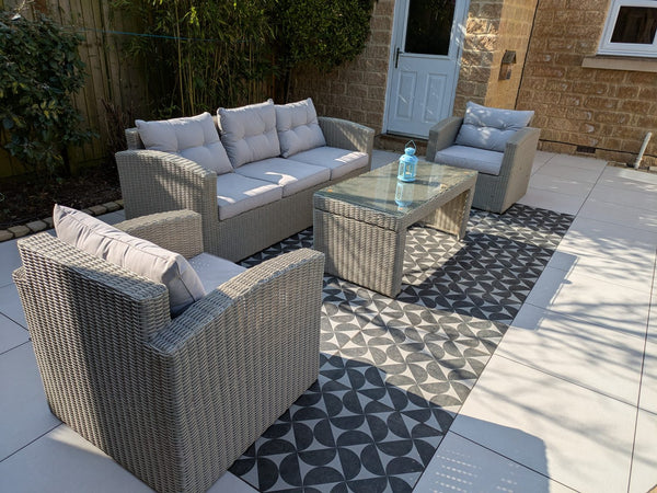 Beton Conical Decor Outdoor Porcelain Paving Tiles - 600x600 - 20mm