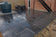Black Natural Indian Limestone Paving Slabs - Riven - Sawn Edge - 600x600 - 22mm