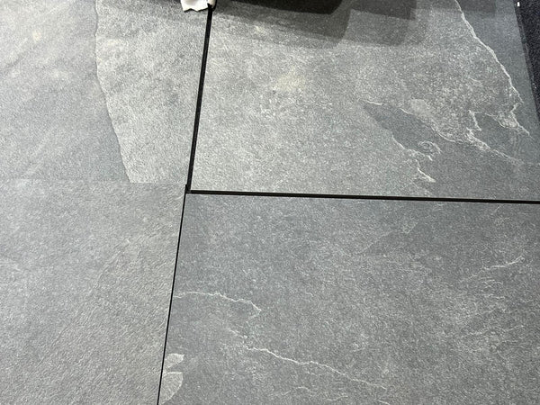 Black Slate Outdoor Porcelain Paving Tiles - 900x600 - 20mm