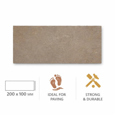 BUFF RIVEN SANDSTONE PAVING - Sample