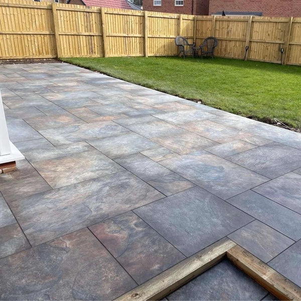 Rustic Slate Outdoor Porcelain Paving Tiles Rustic Slate Outdoor Porcelain Paving Tiles - Mix Pack - 20mm