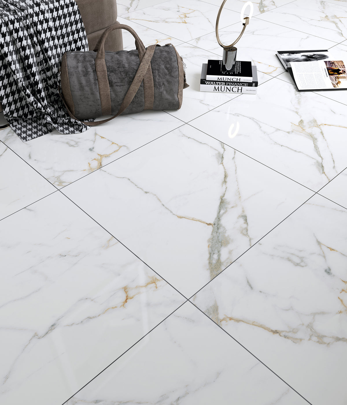 destiny marble effect matt porcelain 600x600