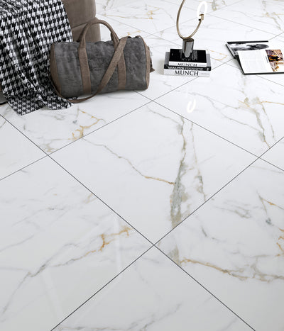 Destiny Marble Effect Matt Indoor Porcelain Tile – 600×600×7mm