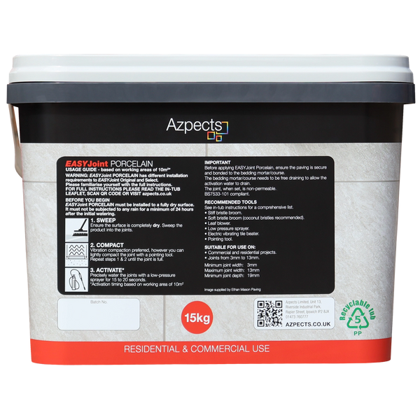 Azpects EASYJoint Porcelain - Jointing Compound Azpects EASYJoint Porcelain - Jointing Compound