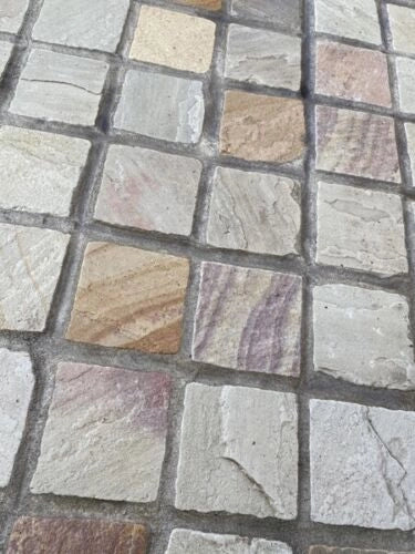 Fossil Mint Cobbles - Handcut - 10x10 cm - 40-60 mm - 800 Pcs - 9sqm