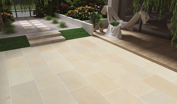 Mint Smooth Outdoor Porcelain Paving Tiles - 900x600 - 20mm