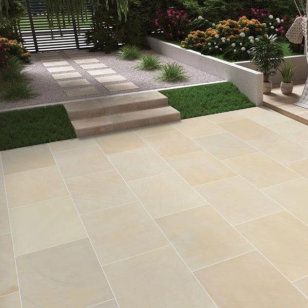 Mint Smooth Outdoor Porcelain Paving Tiles - 900x600 - 20mm