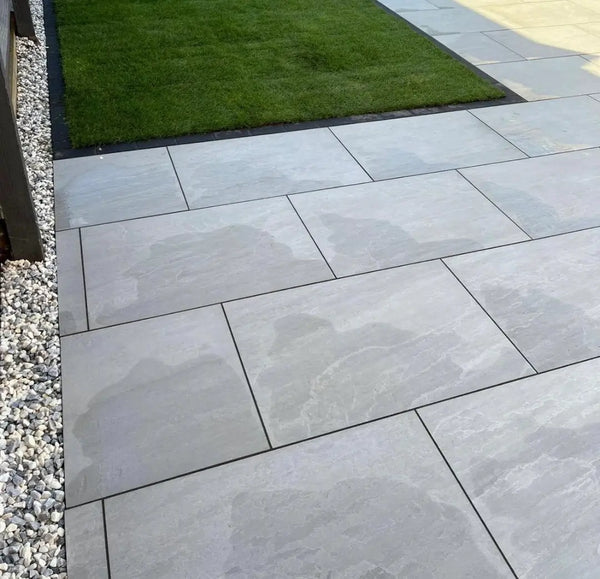 Kandla Grey Outdoor Porcelain Paving Tiles - 900x600 - 20mm