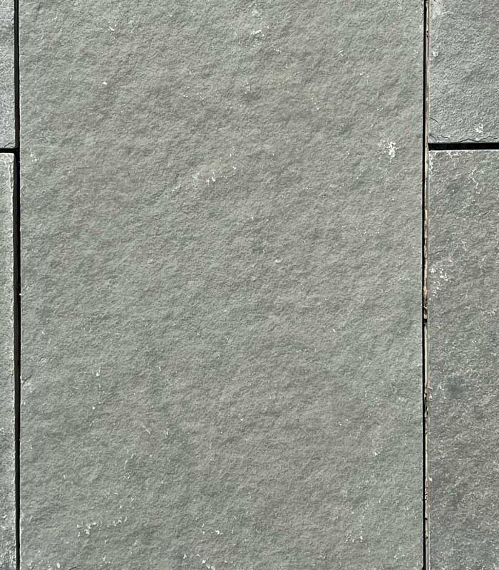 Tandur Grey Indian Limestone Paving Slabs Riven Sawn Edge 900x60