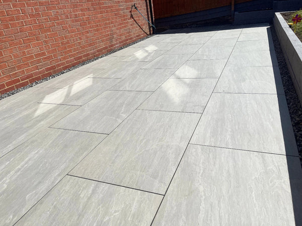 Kandla Grey Outdoor Porcelain Paving Tiles - 900x600 - 20mm