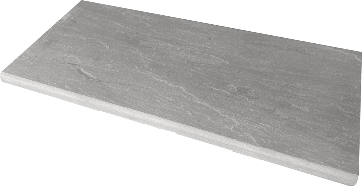 kandla grey sandstone bullnose steps coping 900x400x40