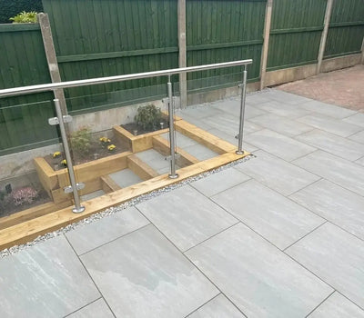 Kandla Grey Outdoor Porcelain Paving Tiles - 900x600 - 20mm