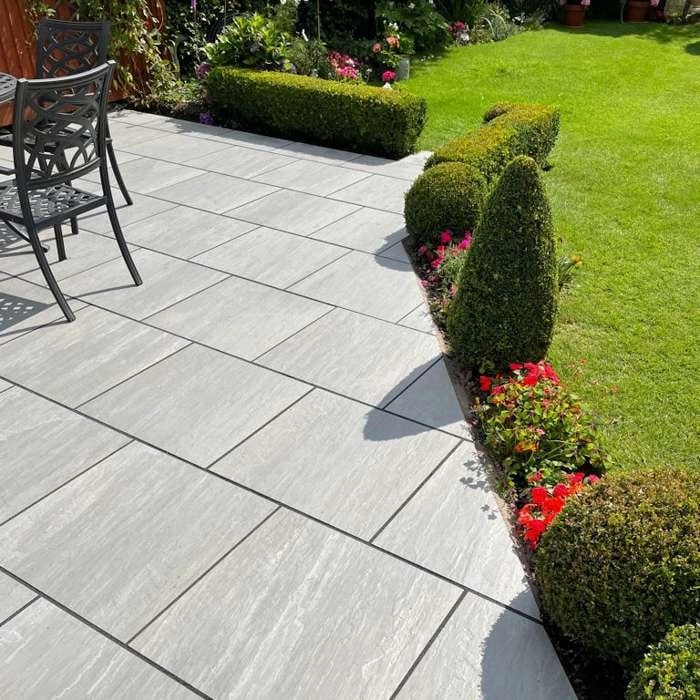 kandla grey porcelain paving 600x600