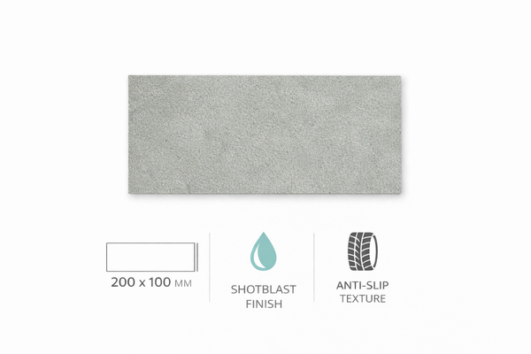 KANDLA GREY TEXTURED SANDSTONE PAVING - Sample