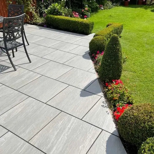 garden paving slabs,Single paving slabs,Patio slabs & Garden slabs,Paving Stones Natural Paving Stones & Slabs Importer,Paving Slabs UK,Types of Paving Slabs,Garden Slabs For Patios,Paving,Paving & Walling,Outdoor & Garden,Patio Slabs & Garden Paving,UK Delivery,Decorative Patio Paving Slabs,Landscaping Kandla Grey Outdoor Porcelain Paving Tiles - 600x600 - 20mm