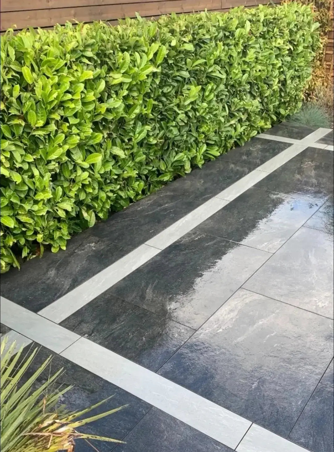 grey porcelain edging