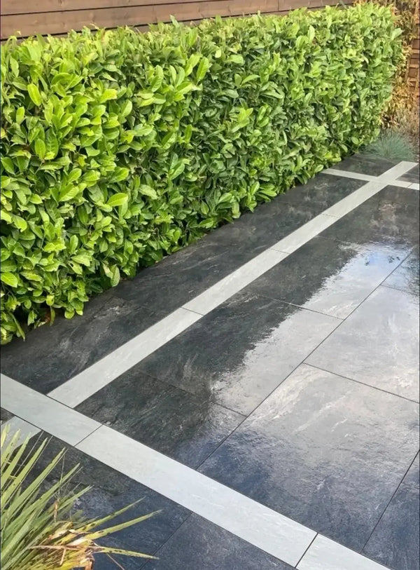 Kandla Grey Outdoor Porcelain Edging - 900x200 - 20mm