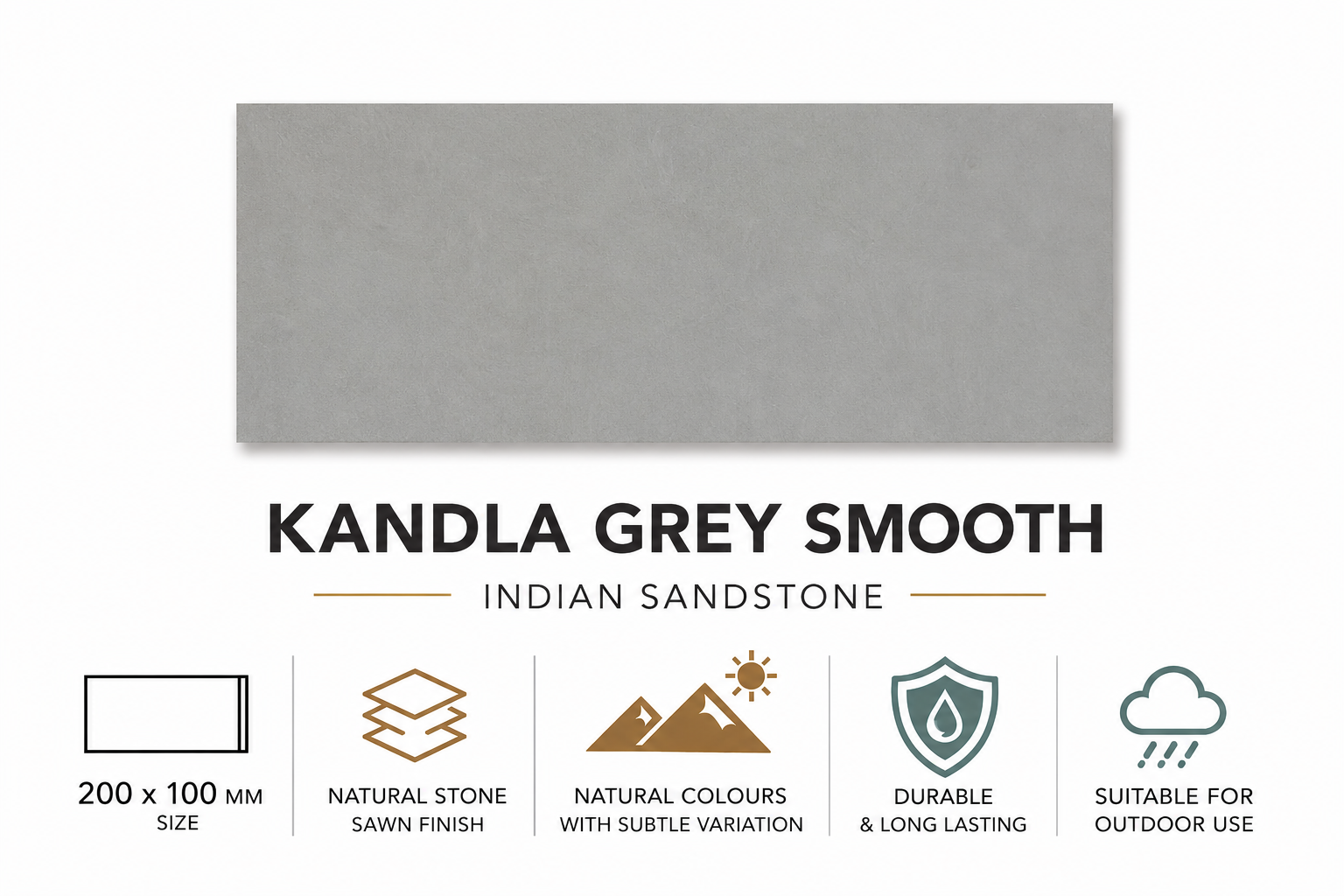 kandla grey indian sandstone paving slabs sawn honed sample