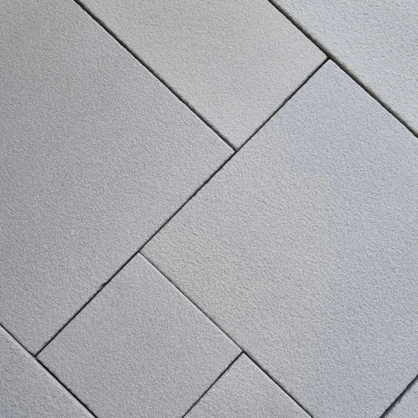 Kandla Grey Indian Sandstone Paving Slabs - Anti Slip Textured - 900x600 - 20mm