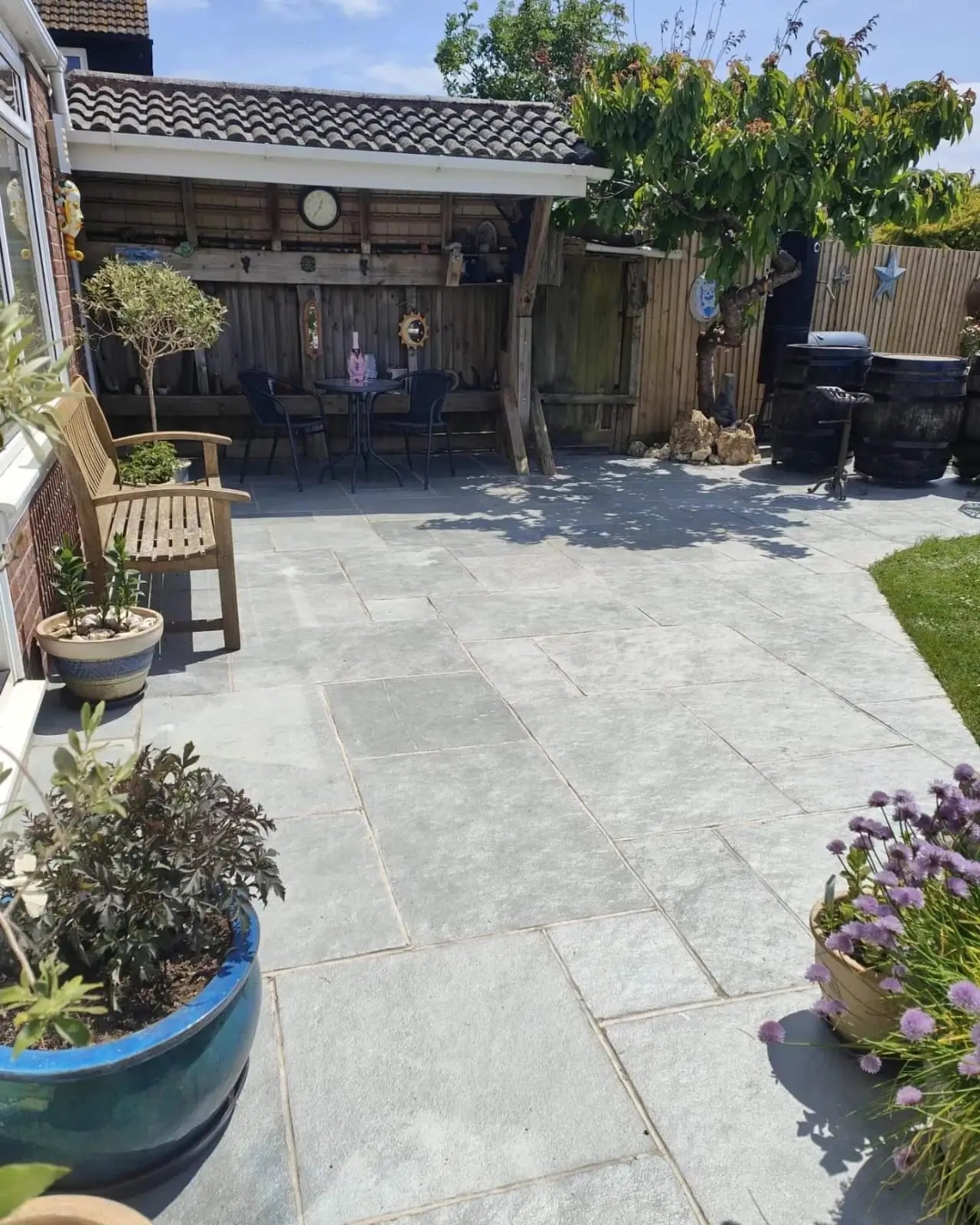 kota blue limestone paving mix pack