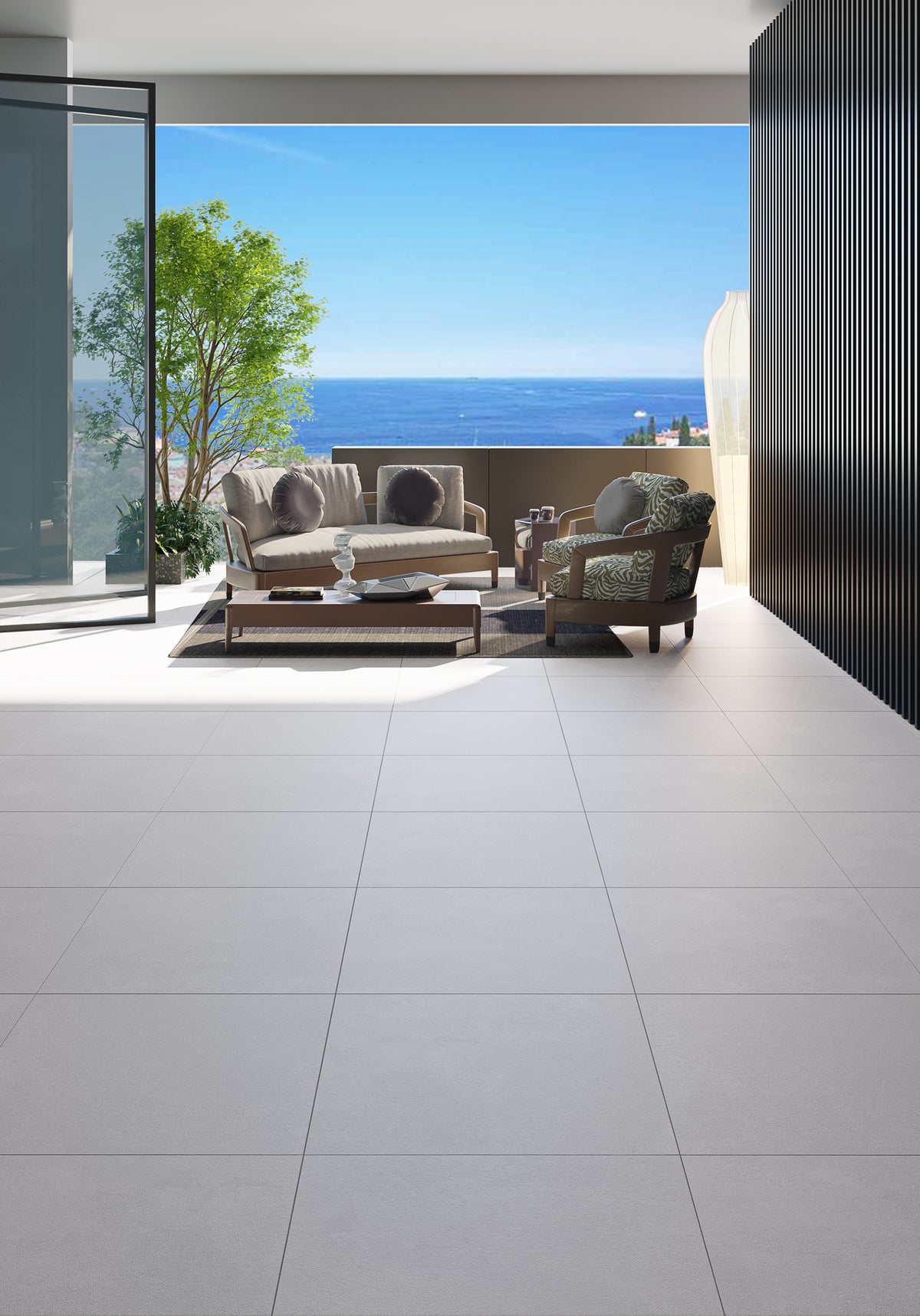 luna off white matt porcelain 600x600