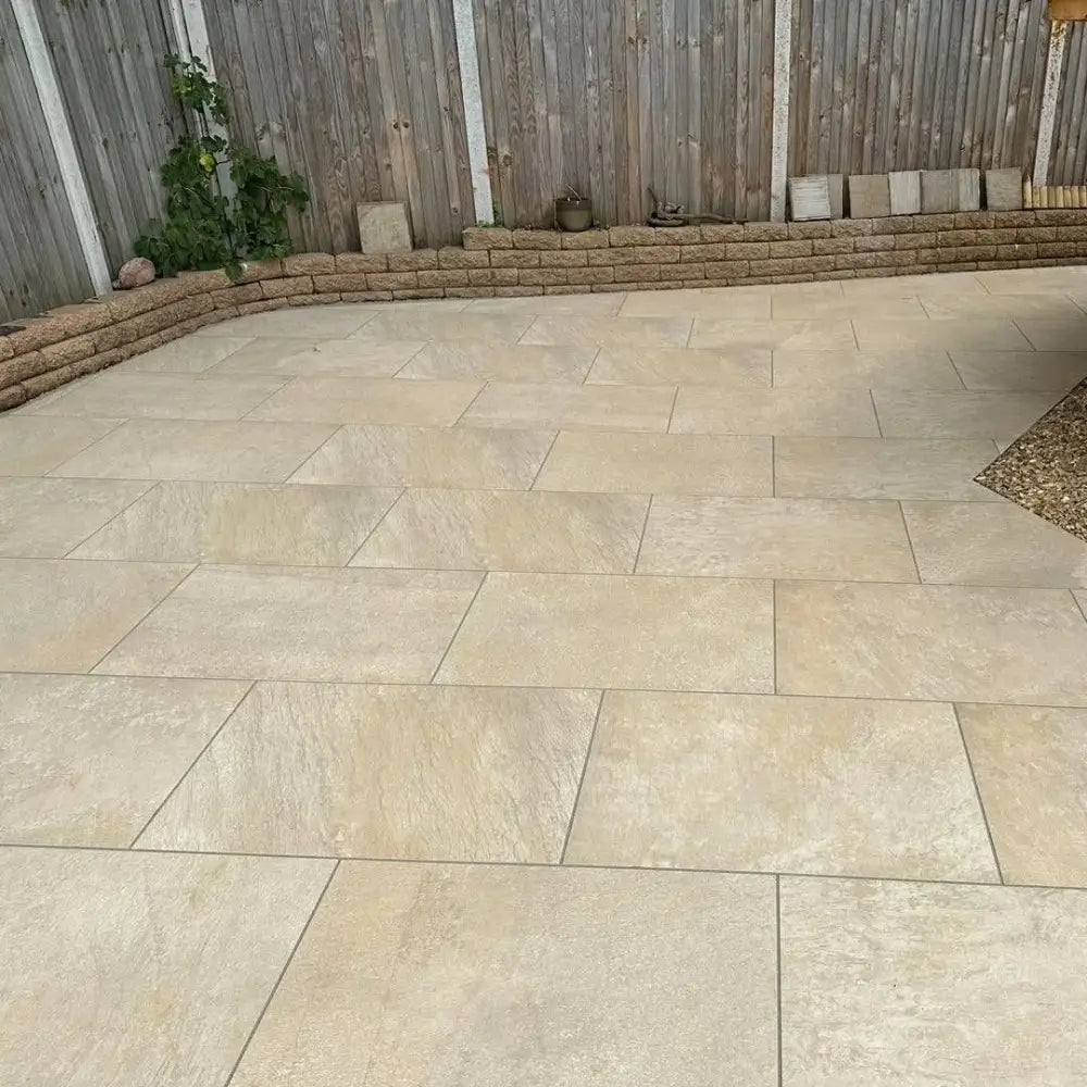 quartzite bianco porcelain paving 600x900