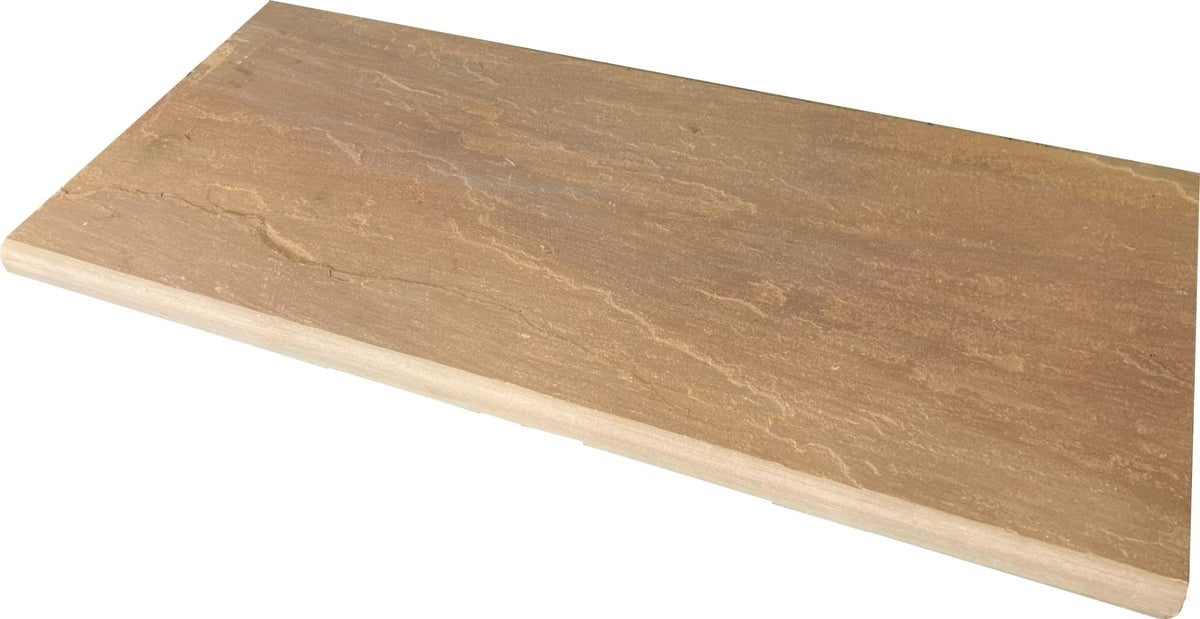 raj green sandstone bullnose steps coping 900x400x40