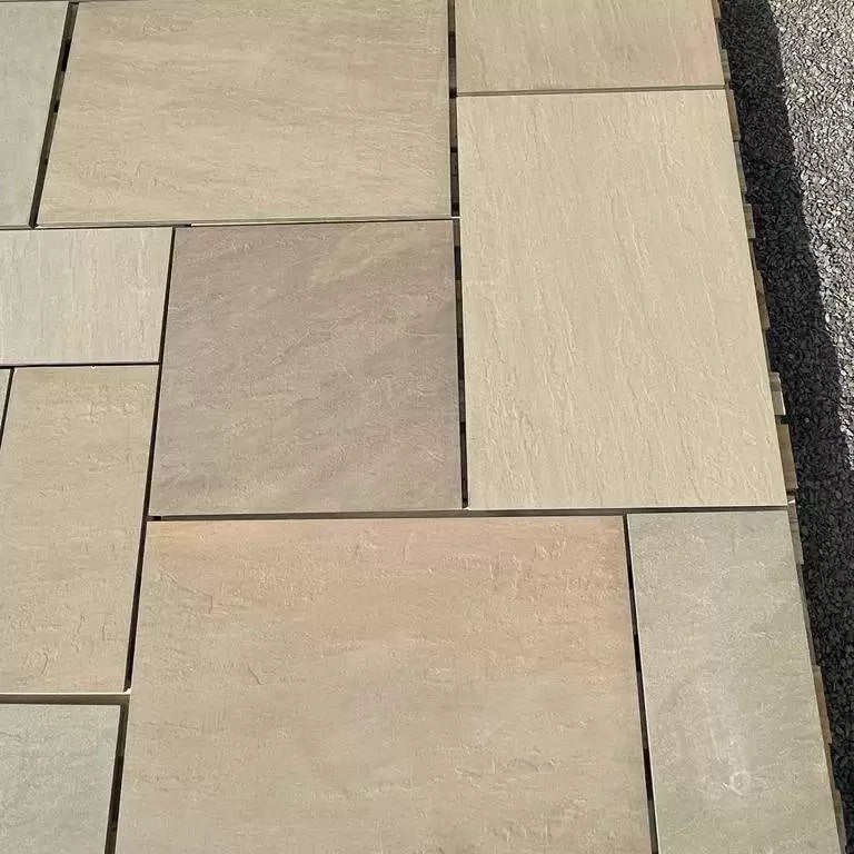 raj green porcelain paving mix pack