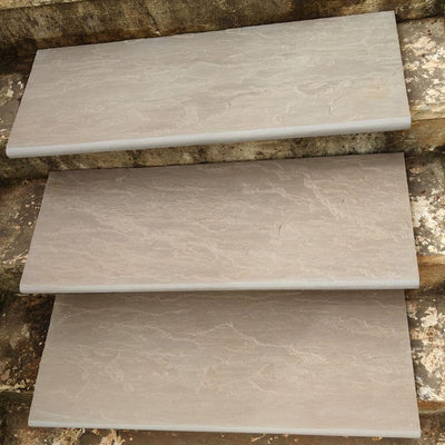 Raj Green Sandstone Bullnose Steps & Coping – 900×400×40mm
