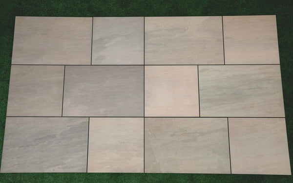 Raj Green Indian Sandstone Paving Slabs