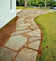 Raj Green Sandstone Crazy Paving Slabs - Riven - 22mm