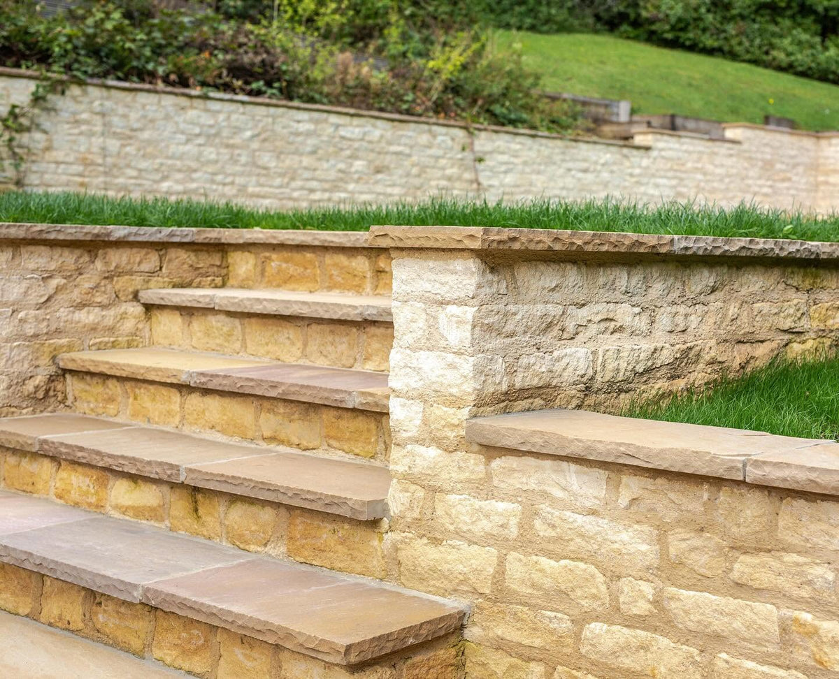 raj green sandstone coping edging 900x150x40