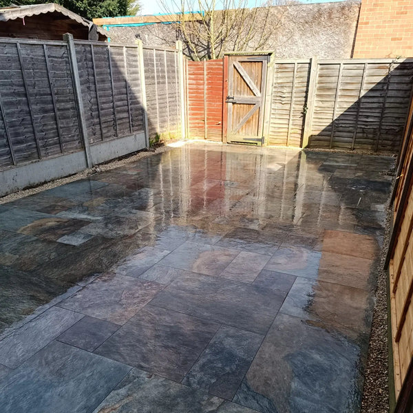 Rustic Slate Outdoor Porcelain Paving Tiles Rustic Slate Outdoor Porcelain Paving Tiles - Mix Pack - 20mm