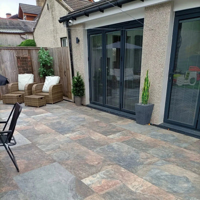 Rustic Slate Outdoor Porcelain Paving Tiles - 900x600 - 20mm