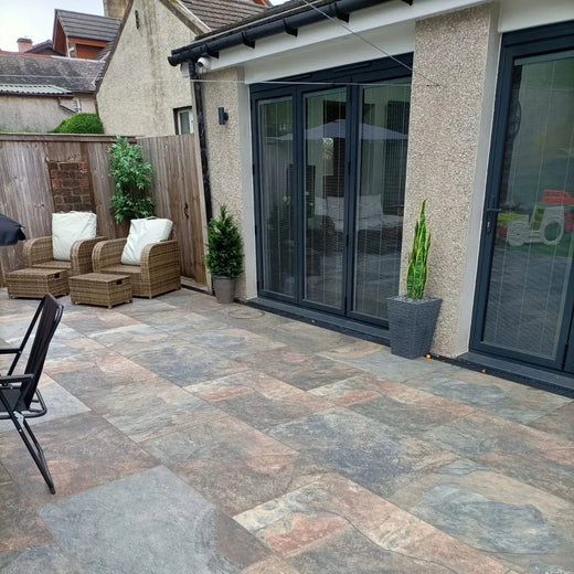 Rustic Slate Outdoor Porcelain Paving Tiles - 900x600 - 20mm