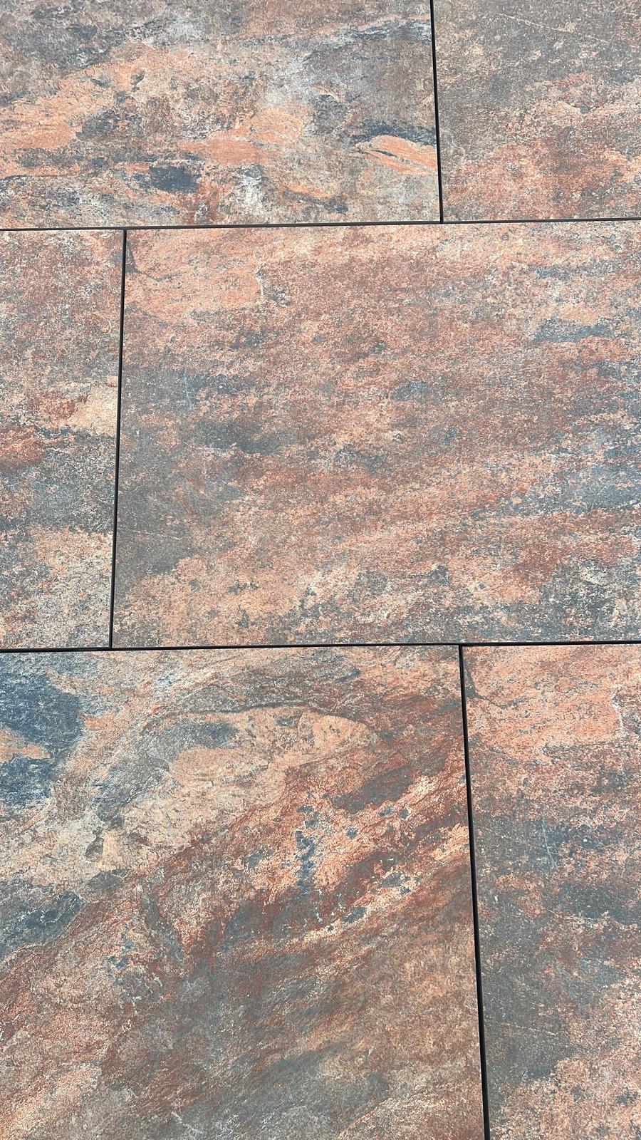 rustic slate porcelain paving 20mm