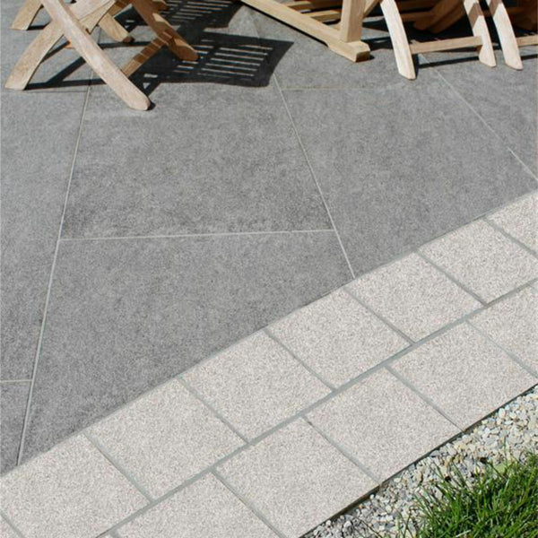 Silver Grey Granite Porcelain Setts - 200x100 - 20mm