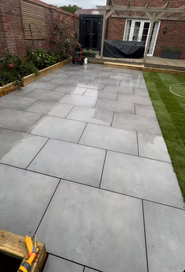 Smoke Grey Outdoor Porcelain Paving Tiles - 900x600 - 20mm