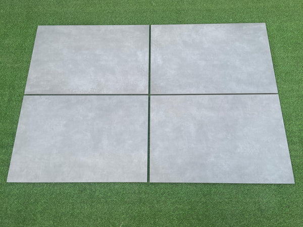 Smoke Grey Outdoor Porcelain Paving Tiles - 900x600 - 20mm
