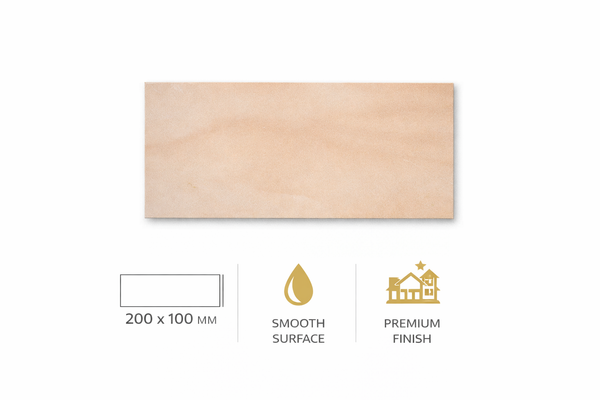 BUFF SANDSTONE PAVING - SAWN & HONED - Sample