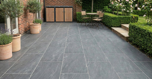 Anthracite Black Outdoor Porcelain Paving Tiles - 900x600 - 16mm