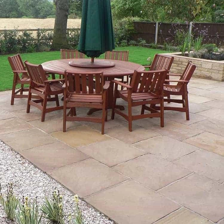 autumn brown sandstone paving patio pack