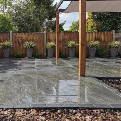 Anthracite Black Outdoor Porcelain Paving Tiles - 900x600 - 20mm