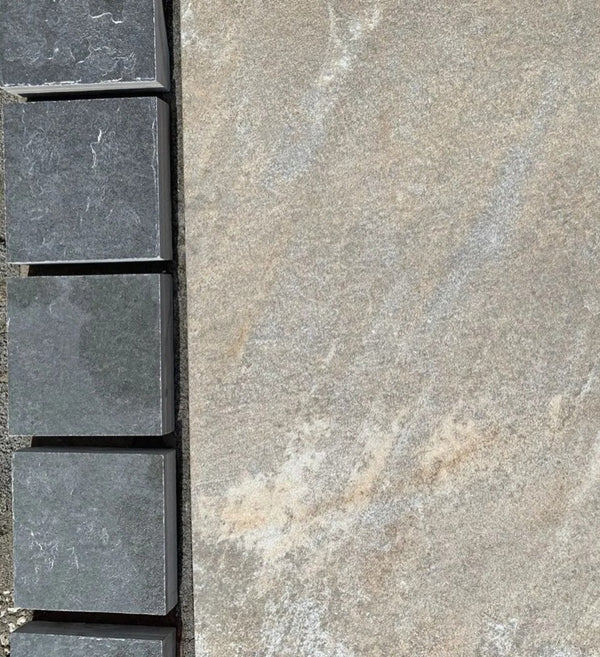 Anthracite Black Porcelain Setts - 100x100 - 20mm