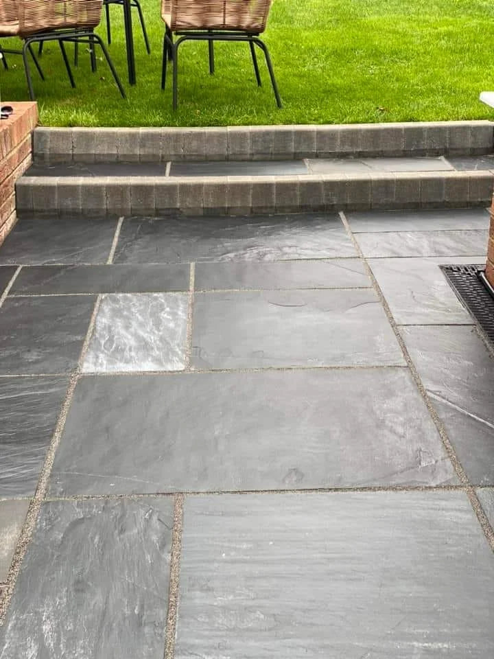 blue black slate paving mix pack