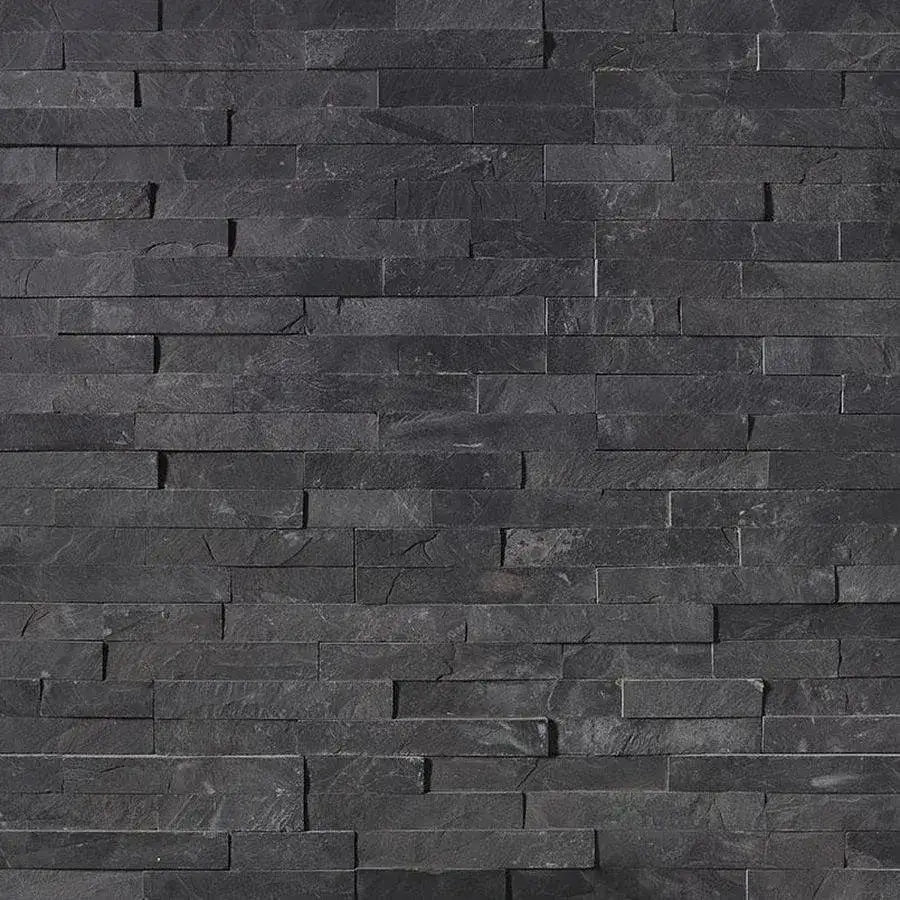 black slate wall cladding