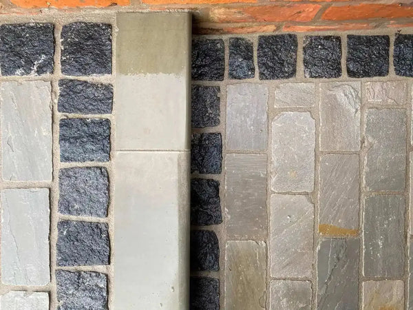 Black Granite Cobbles - Handcut - 100x100 - 40-60mm