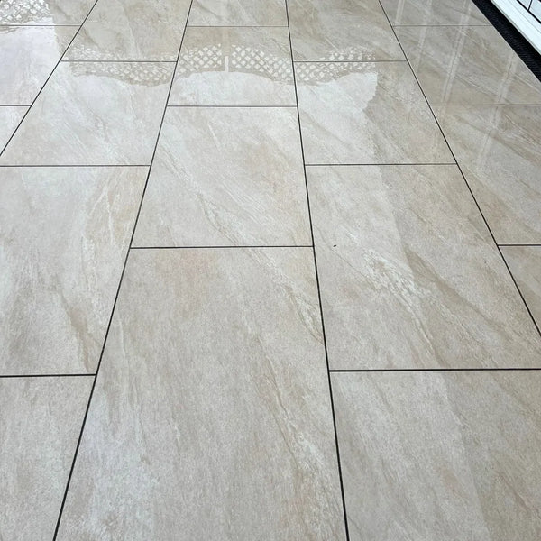 County Crema Outdoor Porcelain Paving Tiles - 900x600 - 20mm