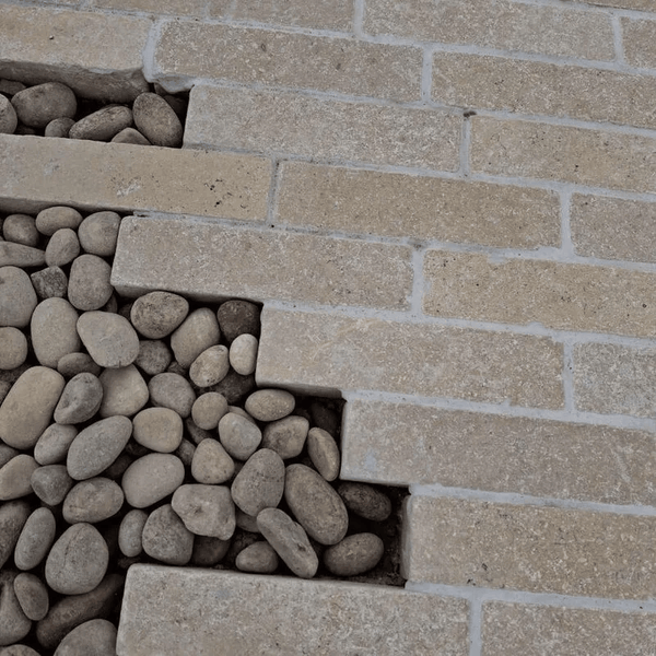 Dijon Sinai Pearl Limestone Tumbled Pavers - 200x50 - 40mm